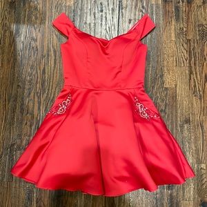 Red homecoming/dama dress size 10